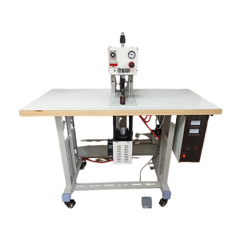 SH-20KHS Ultrasonic Cutting and Seamless Bonding Machine placket polo shirt